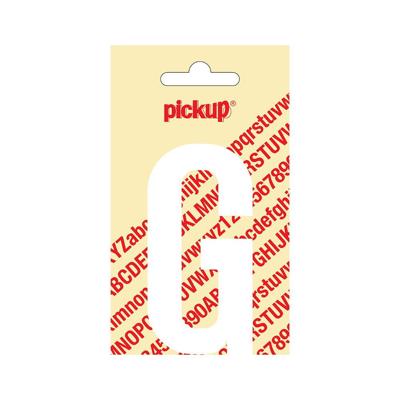 Deco letter g nobel wit 90 mm Pickup - Pickup