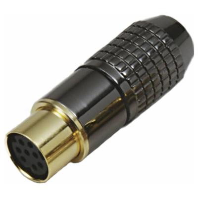 BKL Electronic 0204023 Miniatuur-DIN-connector Bus, recht Aantal polen: 4 Zwart 1 stuk(s)