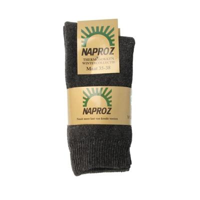 Naproz Thermo Sokken Grijs Maat 35-38 3 Paar