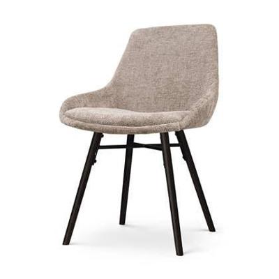 Nolon Nena-Isa Eetkamerstoel Bruin - Zwarte Houten Poten Nolon Nena-Isa Eetkamerstoel Bruin - Zwarte Houten Poten