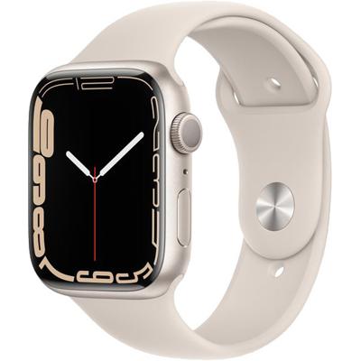 Refurbished Apple Watch Series 7 45mm Wit Gebruikt