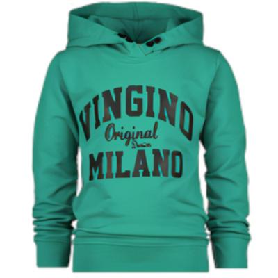 Vingino Essentials hoodie met logo zeegroen Vingino Essentials hoodie met logo zeegroen