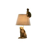 Bureaulamp Home ESPRIT Beige Gouden Hars 50 W 220 V 30 x 30 x 58 cm - thumbnail