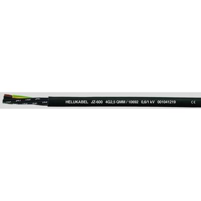 HELU JZ-600 Stuurstroomkabel 8 G 1 mm² Zwart 10626-500 500 m