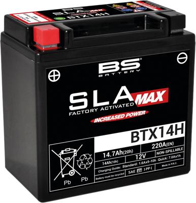 BS-BATTERY batterij "btx14h". battery btx14h bs sla-max