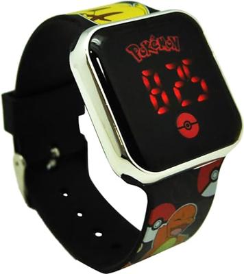 LED Horloge - KIDS LICENSING - POK4322 - Rood - Quartz - LED Display - thumbnail