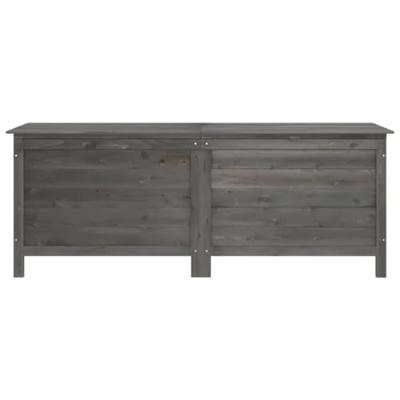 Tuinbox 150x50x56,5 cm massief vurenhout antracietkleurig - thumbnail