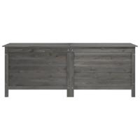 Tuinbox 150x50x56,5 cm massief vurenhout antracietkleurig - thumbnail
