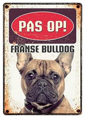 Plenty Gifts waakbord blik franse bulldog