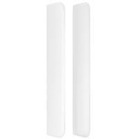 Boxspring met matras kunstleer wit 90x200 cm - thumbnail