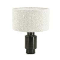 By-Boo Tafellamp 'Dust' Bouclé en metaal, 45cm hoog - thumbnail