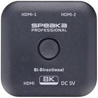 SpeaKa Professional SP-11990132 2 poorten HDMI-switch UHD 8K @ 60 Hz Bidirectioneel bruikbaar 7680 x 4320 Pixel - thumbnail