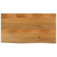 Tafelblad met natuurlijke rand 110x60x3,8 cm massief mangohout - thumbnail