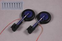 FMS - 1700Mm F4U Front E-Retract System (2Pc) (Blue) (FS-SI209-BLU) - thumbnail