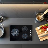 Gaskookplaat Cata CIB 6021 BK 60 cm 8100 W - thumbnail