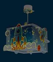 Dalber HanglampjeRocket blauw met wit - 63352 - thumbnail