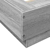 Bedframe bewerkt hout grijs sonoma eikenkleurig 90x200 cm - thumbnail