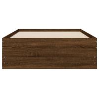 Bedframe met lades bewerkt hout bruin eikenkleur 90x200 cm - thumbnail