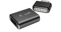 LMP 17219 magnetische veiligheidsadapter, USB-C, voor laadkabels tot 100 W, grijs - thumbnail