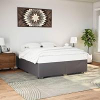 Bedframe kunstleer grijs 180x200 cm - thumbnail