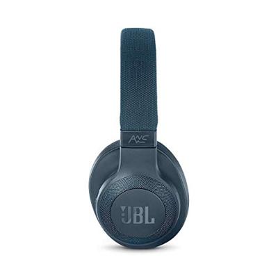 JBL E65BTNC Over-ear Bluetooth hoofdtelefoon, actieve ruisonderdrukking hoofdtelefoon met JBL signature geluid, muziekgenot voor maximaal 24 uur, blauw