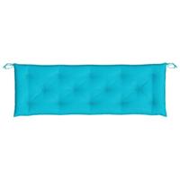Bankkussen 150x50x7 cm stof turquoise - thumbnail