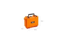 B & W International Transportkoffer action.case PP.23.GO3 2.3 l (b x h x d) 230 x 90 x 180 mm Oranje PP.23.O.GO3 - thumbnail