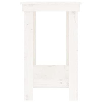 VidaXL Werkbank 80x50x80 cm massief grenenhout wit
