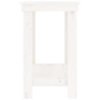 VidaXL Werkbank 80x50x80 cm massief grenenhout wit - thumbnail
