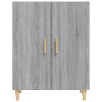 Dressoir 70x34x90 cm bewerkt hout grijs sonoma eikenkleurig - thumbnail