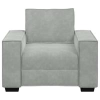 Fauteuil 60 cm fluweel lichtgrijs - thumbnail