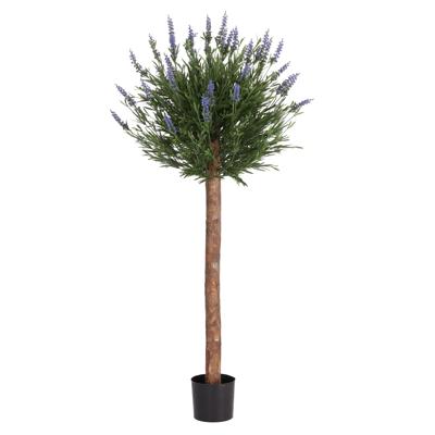 Kunstlavendel bol op stam 120cm UV Blauw