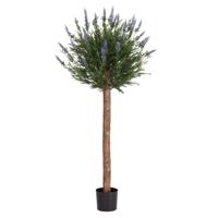 Kunstlavendel bol op stam 120cm UV Blauw - thumbnail