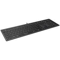 A4Tech FSTYLER FX60H (White Backlit) toetsenbord USB QWERTY Zwart, Grijs - thumbnail
