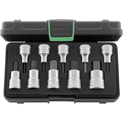 Stahlwille Dopsleutelset | 10-delig | 1/2 inch | 4-19 mm voor binnenzeskant | 1 stuk - 96031508 96031508