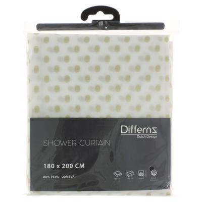 Douchegordijn Differnz Dots PEVA 180x200 cm Goud Differnz Douchegordijn Differnz Dots PEVA 180x200 cm Goud Differnz