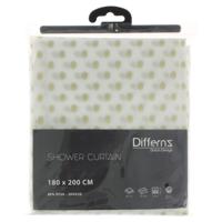 Douchegordijn Differnz Dots PEVA 180x200 cm Goud Differnz - thumbnail