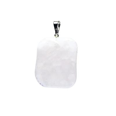 Edelsteen Hanger Rozenkwarts Fantasievorm (3 cm)