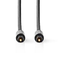Nedis Optische Audiokabel | TosLink Male naar TosLink Male | 1 m | 1 stuks - CATB25000GY10 CATB25000GY10 - thumbnail