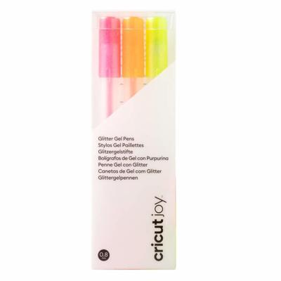 Cricut joy • glitter gel pens 3-pack (pink, orange, yellow)