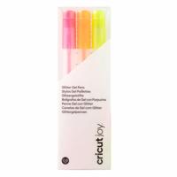 Cricut joy • glitter gel pens 3-pack (pink, orange, yellow) - thumbnail