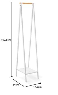 Brabantia Linn Kledingrek 47.6x34x170 Wit - thumbnail
