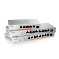 Zyxel XMG-105HP Unmanaged 2.5G Ethernet (100/1000/2500) Power over Ethernet (PoE) Zilver - thumbnail
