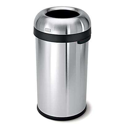 Simplehuman Afvalemmer Bullet Open 60 liter (zilver) - thumbnail