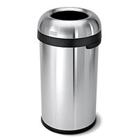 Simplehuman Afvalemmer Bullet Open 60 liter (zilver) - thumbnail