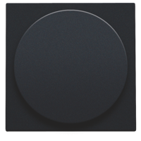 Niko centraalplaat dimknop mat zwart 161-31003 - thumbnail