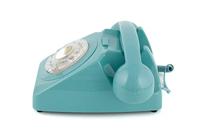 GPO 746RBL 746 Bureautelefoon met draaiknop blauw - thumbnail