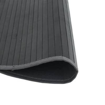VidaXL Vloerkleed rond 100 cm bamboe grijs VidaXL Vloerkleed rond 100 cm bamboe grijs
