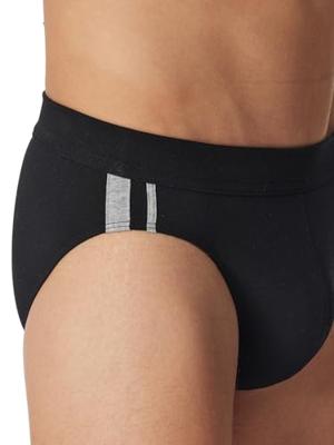 Schiesser Rio slips 95/5 met zachte band zwart 3-pack