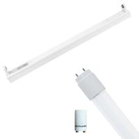 LED TL Armatuur 60cm met T8 Buis en Starter - 8W Koud Wit 6400K IP20 - thumbnail